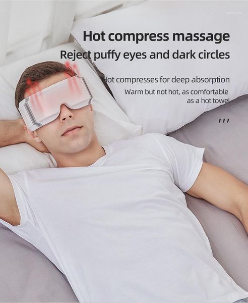 ankle support 5d smart airbag vibration eye massager portable protector compress bluetooth improve eyesight relieve fatigue1, Blue;black